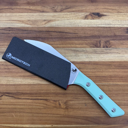 Microtech Culinary 6" Santoku w/ Caribbean Blue G10 Handle