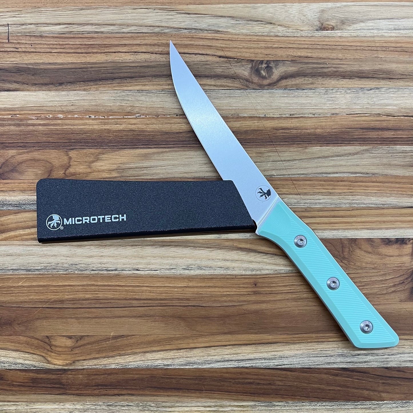Microtech Culinary 6" Boning Knife w/ Caribbean Blue G10 Handle