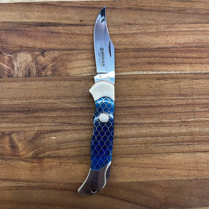 Boker Boyscout 3" Blue Honeycomb