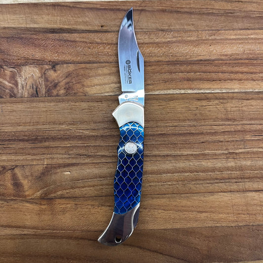 Boker Boyscout 3" Blue Honeycomb
