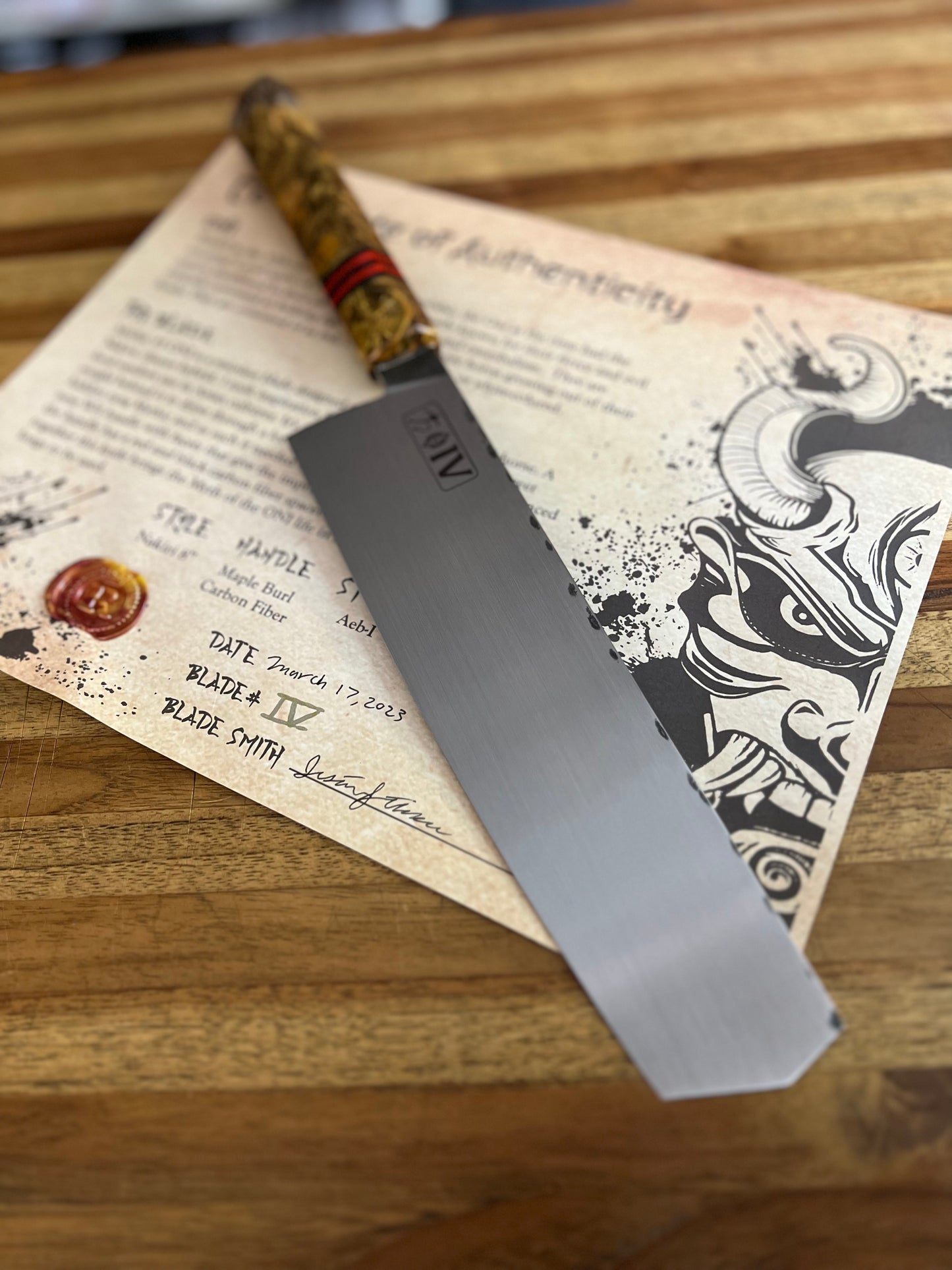 Running Man Forge 8" (Nakiri) Mythics ONI