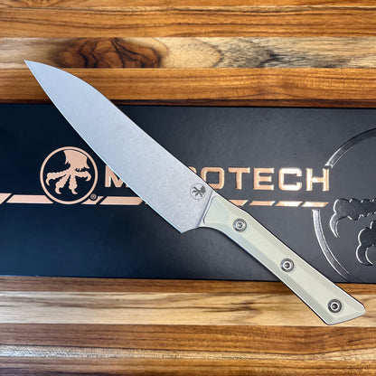 Microtech Culinary 6" Utility Knife w/ Ivory G10 Handle