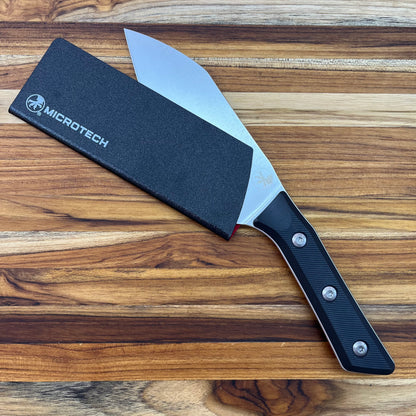 Microtech Culinary 6" Santoku w/ Black G10 Handle