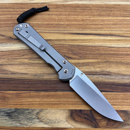 Chris Reeve Large Sebenza 31 3.5" Folding Knife w/ Forever Flag Titanium Handle