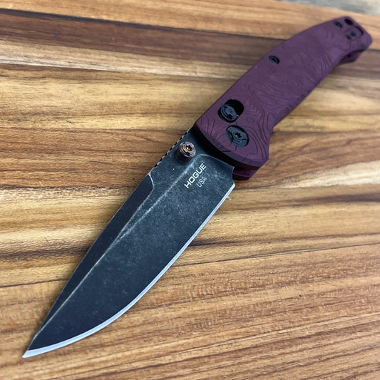 Hogue Mysto 3.4" Folding Knife w/ Redstone Richlite Handle
