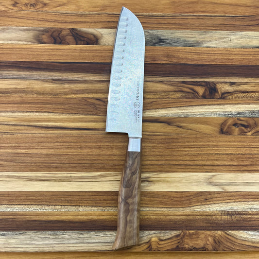 Messermeister Oliva Elité 7" Santoku w/ Hollow Ground