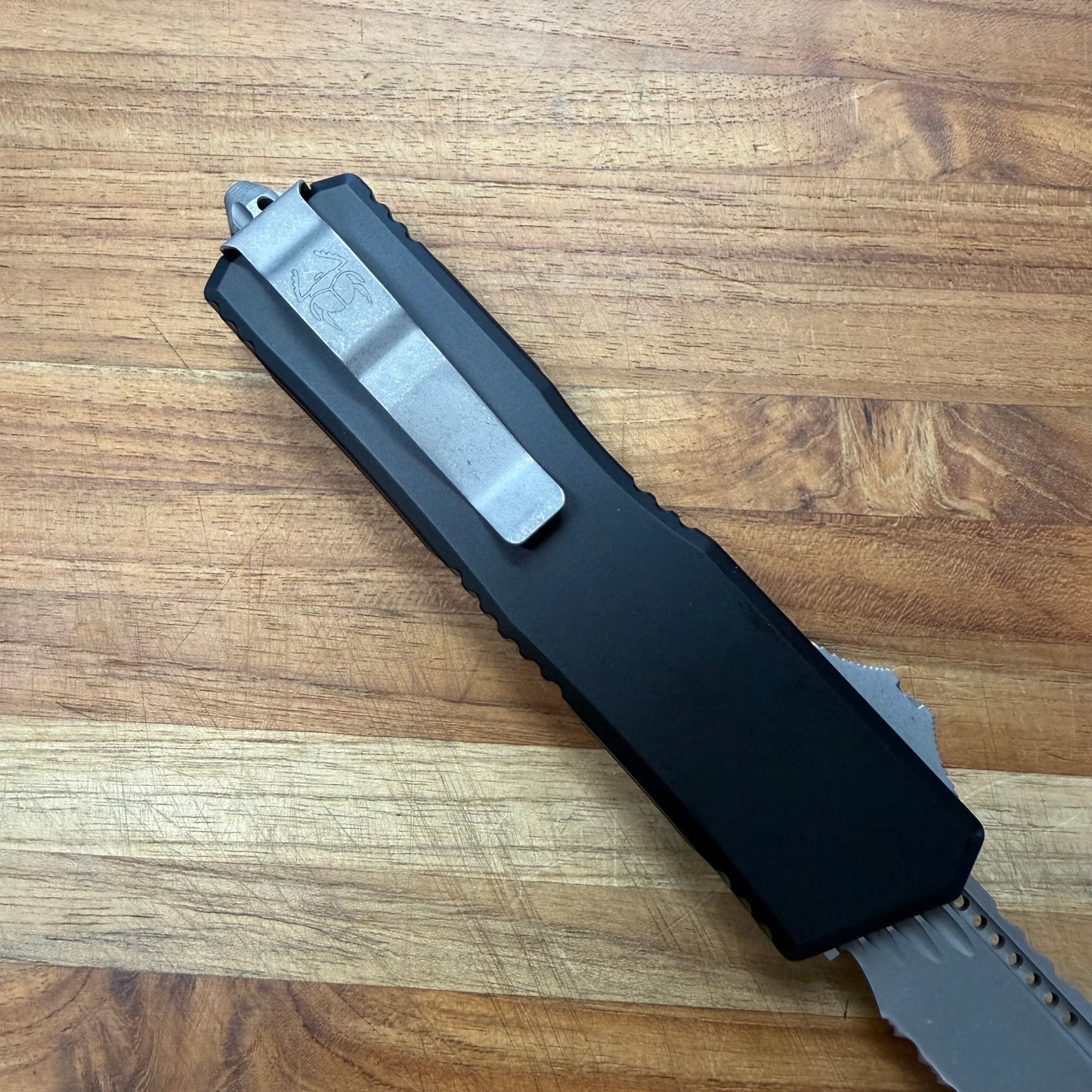 Microtech Scarab II Gen III Executive T/E 4" F/S OTF w/ Black Aluminum Handle