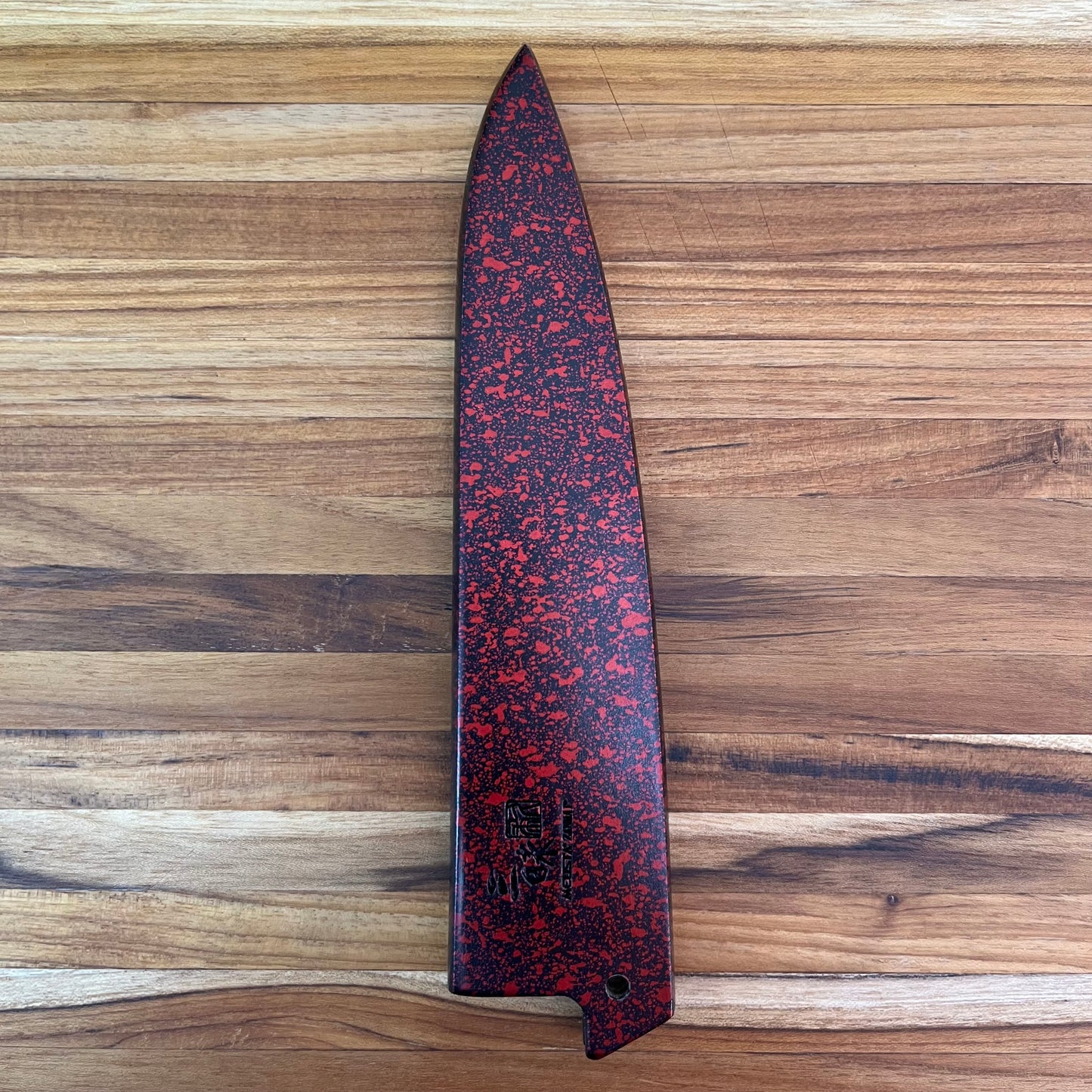 Mcusta Zanmai Red Lacquer 150mm (6") Petty Saya w/ Pin