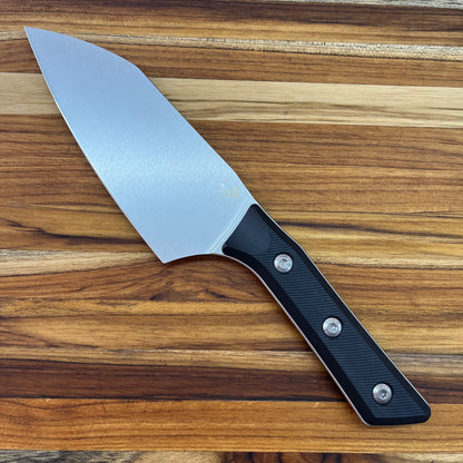 Microtech Culinary 6" Santoku w/ Black G10 Handle