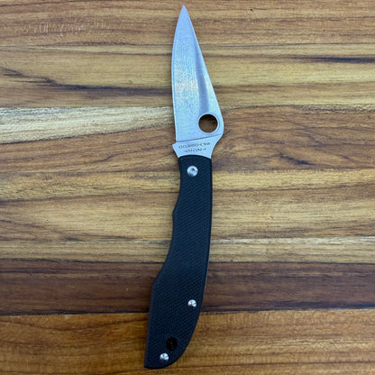 Spyderco Grasshopper 2" Folding Knife Black Handle