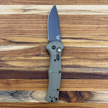 Benchmade Claymore 3.5" Auto w/ Foliage Green Grivory Handle