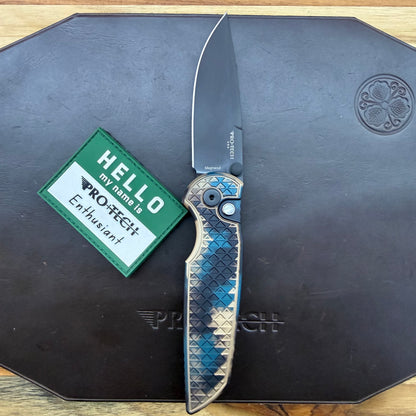 Pro-Tech TR-3 Integrity 3.5" Folding Knife w/ Shipwreck Relic Aluminum Handle