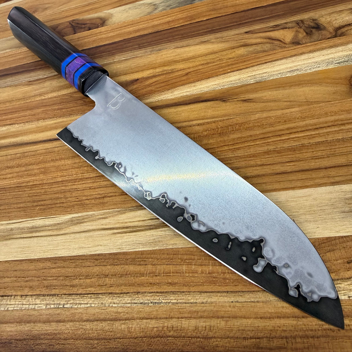 Baldwin Blades 190mm (7.5") Gyuto w/ Super Blue Sanmai Blade & Black Micarta Handle