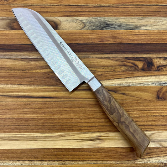 Messermeister Oliva Elité 7" Santoku w/ Hollow Ground