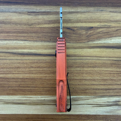 Reate Exo-U Gravity 2.5" Utility Knife w/ Distressed Orange Handle