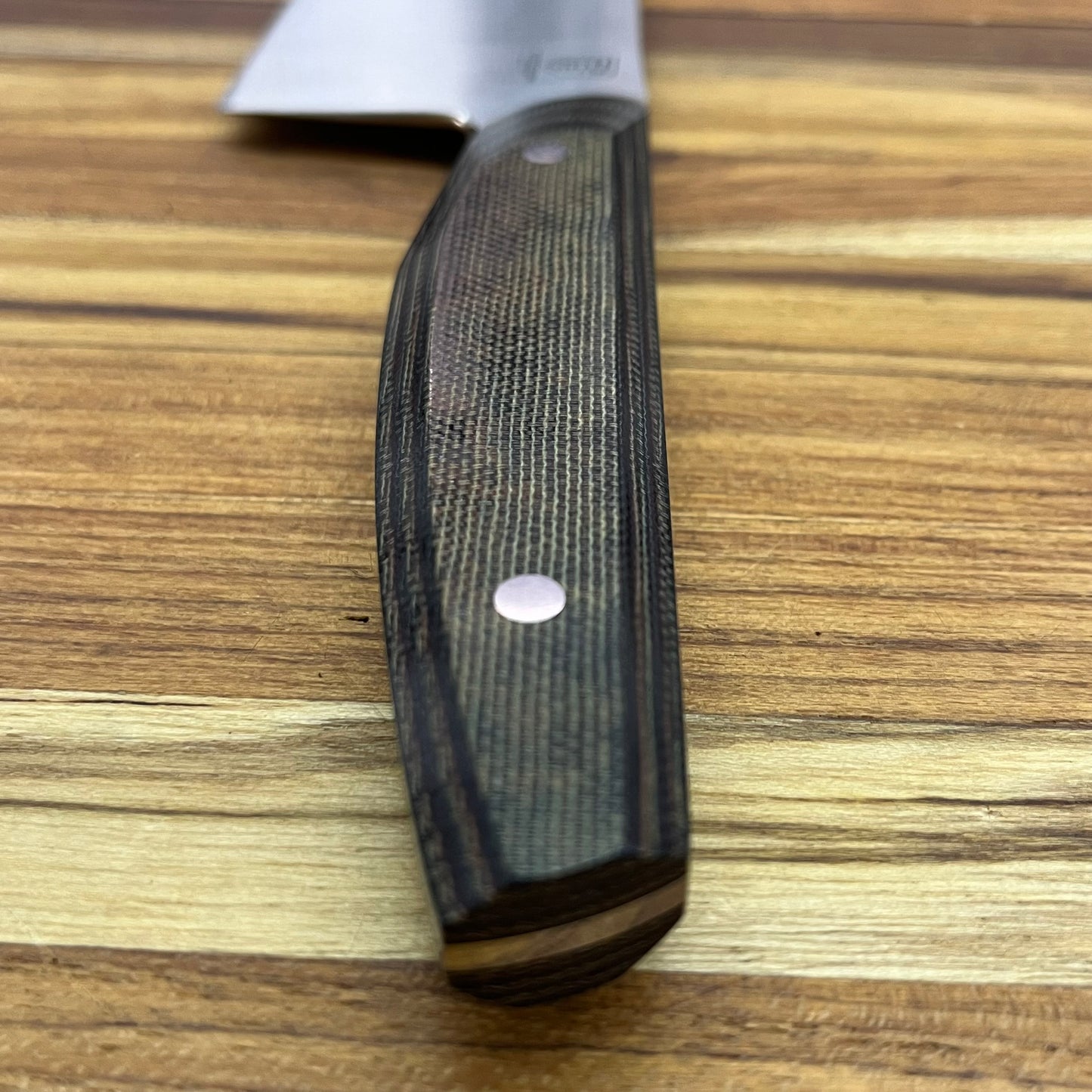 Patterson Forge Semi-Custom 200mm (8") Chef's Knife w/ Canvas Micarta Handle