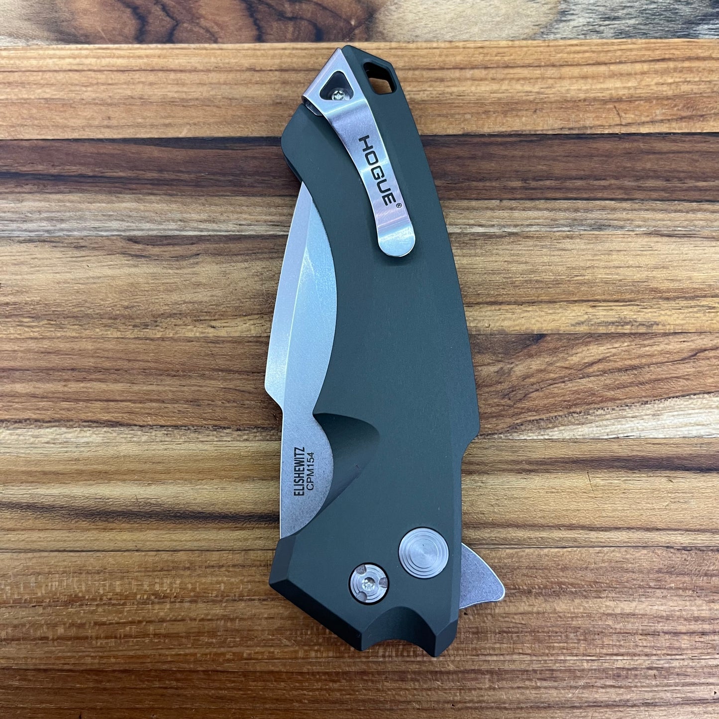 Hogue X5 4" Flipping Knife w/ OD Green Aluminum Handle