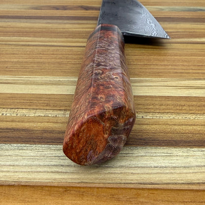 Baldwin Blades 215mm (8.5") Damascus Gyuto w/ K-Tip & Orange Black Ash Handle
