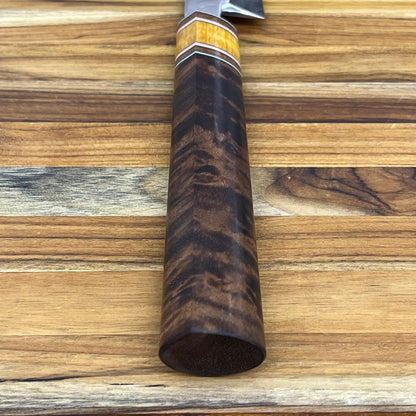 3rd Hill Customs Damasteel 240mm (9.5") Yanagiba w/ Koa Handle