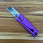 Reate Exo-U Gravity 2.5" Utility Knife w/ Purple Diamond Handle