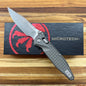 Microtech Socom Ram-Lok S/E 4" Folding Knife w/ Natural Clear Frag Aluminum Handle