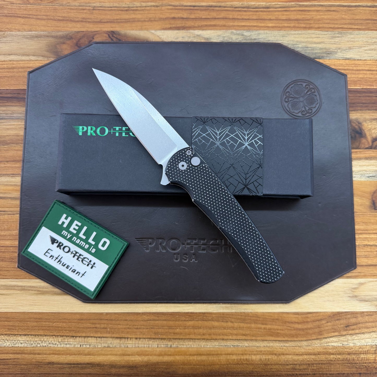 Pro-Tech Malibu 3.25" Flipping Knife w/ Black Textured Battleworn Handle