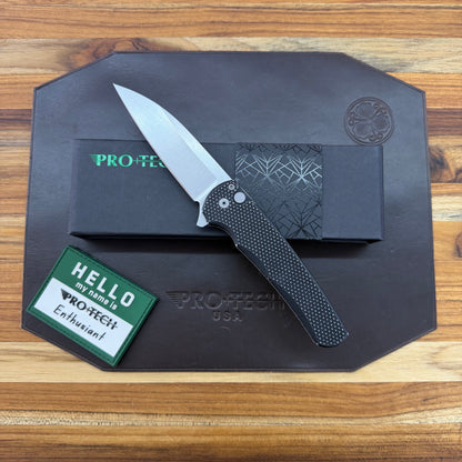 Pro-Tech Malibu 3.25" Flipping Knife w/ Black Textured Battleworn Handle