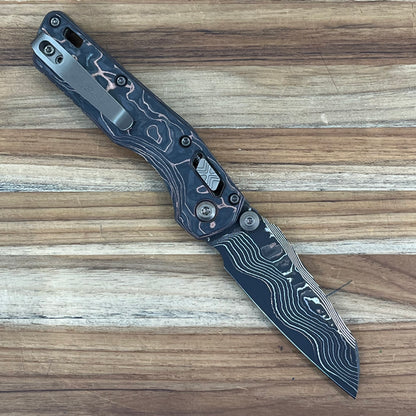 Microtech Marfione Select MSI Mini Ram-Lok 3" Folding Knife w/ Livewire Carbon Fiber & Bronze Titanium Accented Handle
