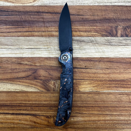 *DISCONTINUED* Civivi Imperium 3.5" Folding Knife w/ Shredded Carbon Fiber & Copper Handle