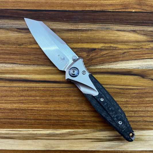 Microtech Socom Bravo Mini 3.5" Warcom Folding Knife w/ TI Pivot & Titanium/Carbon Fiber Handle