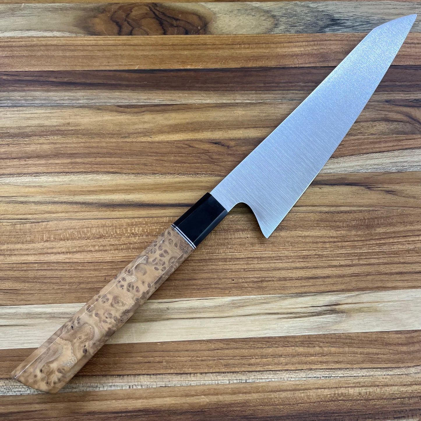Alfredo Faccipieri ONE 190mm (7.5") Gyuto w/ MagnaCut & Stabilized Alder Burl Handle