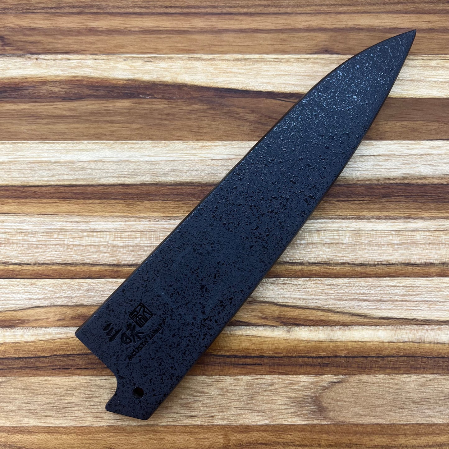 Mcusta Zanmai Black Lacquer 150mm (6") Petty Saya w/ Pin