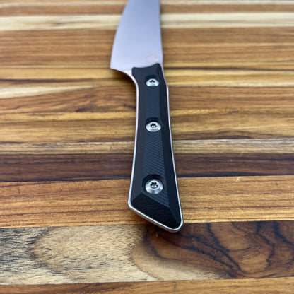 Microtech Culinary 6" Utility Knife w/ Black G10 Handle