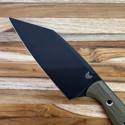 Benchmade Kitchen Knives 6" Station Knife w/ OD Green & Black G10 Handle