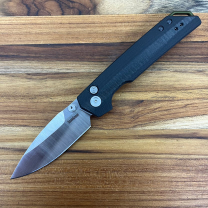 Kershaw Iridium Button Lock 3.5" Folding Knife w/ Black G10 Handle