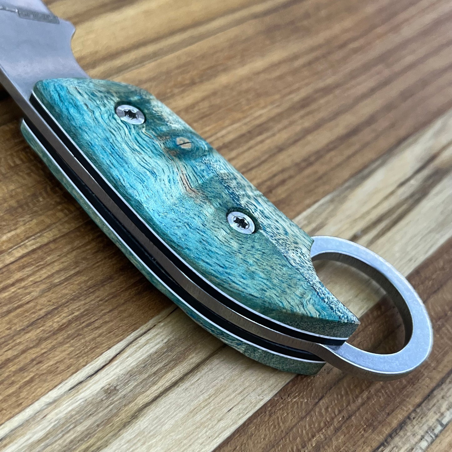 Meglio Blade Show Semi-Custom 2" MagnaCut Karambit w/ Turquoise Primavera Handle & Kydex Sheath