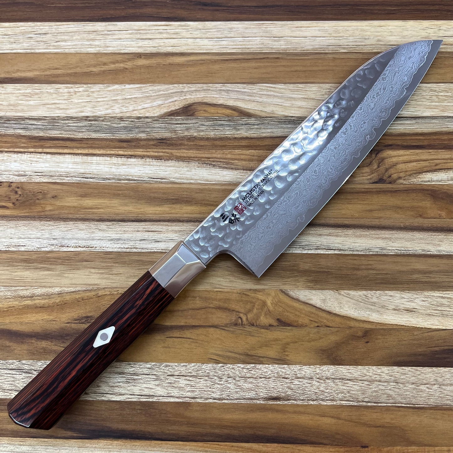 Mcusta Zanmai Supreme Hammered 180mm (7") Santoku