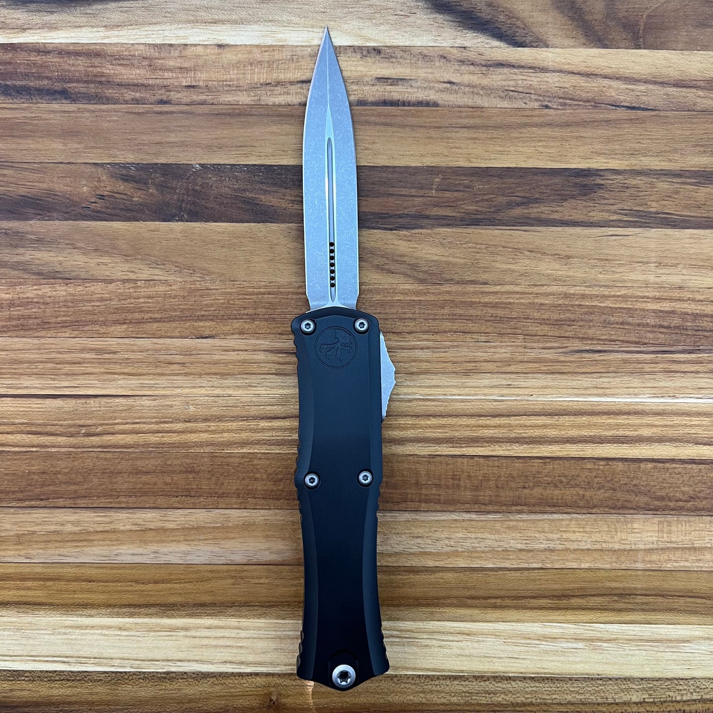 Microtech Mini Hera II 30th Anniversary D/E 3" Apocalyptic OTF w/ Black Aluminum Handle