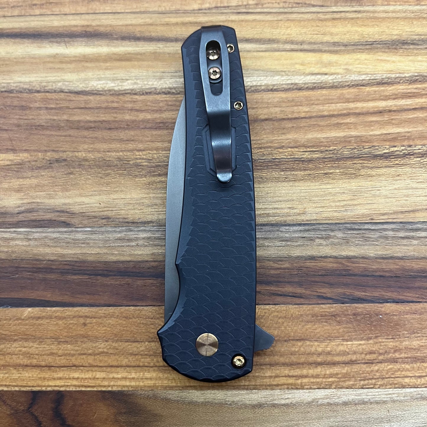 Pro-Tech Malibu 3.25" Flipping Knife w/ Wharncliffe Blade & Black Dragon Scale Aluminum Handle