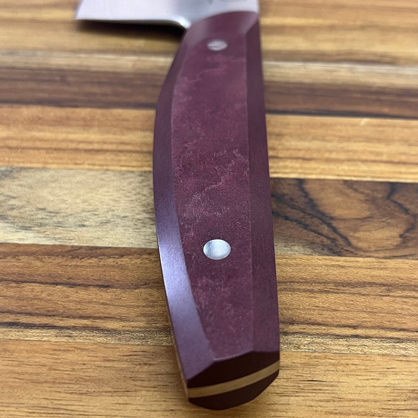 Patterson Forge Production 200mm (8") Chef's Knife w/ Redstone Richlite Handle