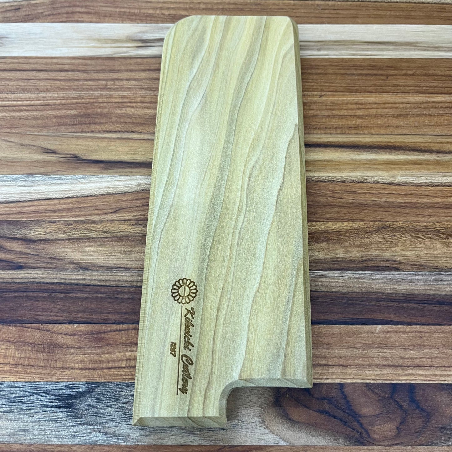 Kikuichi Magnetic Saya 180mm (7") Nakiri w/ Poplar Wood