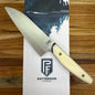Patterson Forge Semi-Custom 125mm (5") Petty Knife w/ White Linen & Vintage Micarta Handle