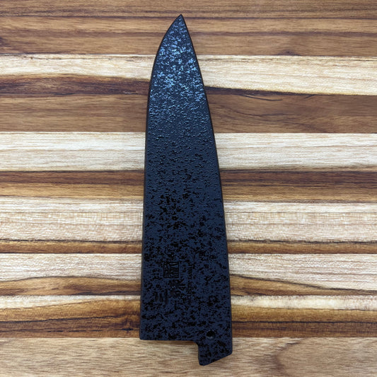 Mcusta Zanmai Black Lacquer 110mm (4.25") Petty Saya w/ Pin