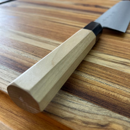 Kikuichi Kasumi Aoko Blue Carbon Damascus 240mm (9.5") Gyuto