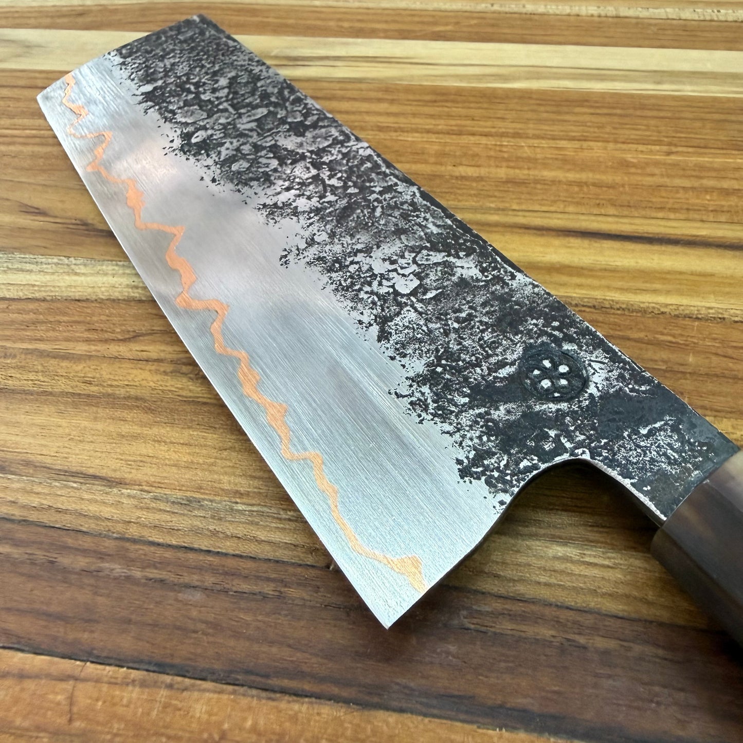 Tung Dao Custom 175mm (6.75")  Nakiri w/ Kháo Burl Wa Handle