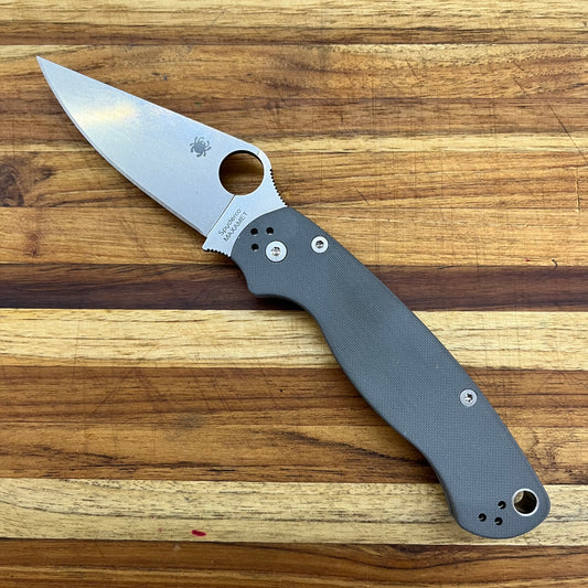 Spyderco Para Military 2 Maxamet Dark Grey G10 Folder