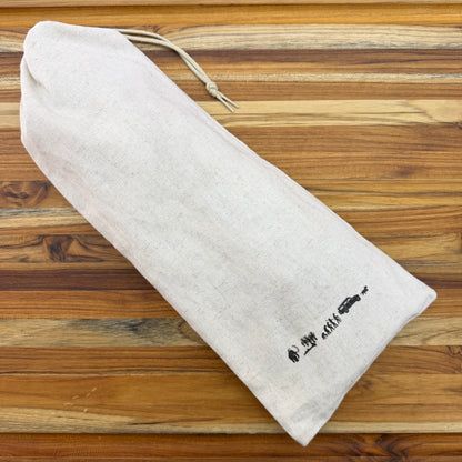 Le Morta 3 Piece Kitchen Knife Set w/ Leather Roll