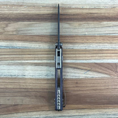 Microtech Marfione Select MSI Mini Ram-Lok 3" Folding Knife w/ Livewire Carbon Fiber & Bronze Titanium Accented Handle