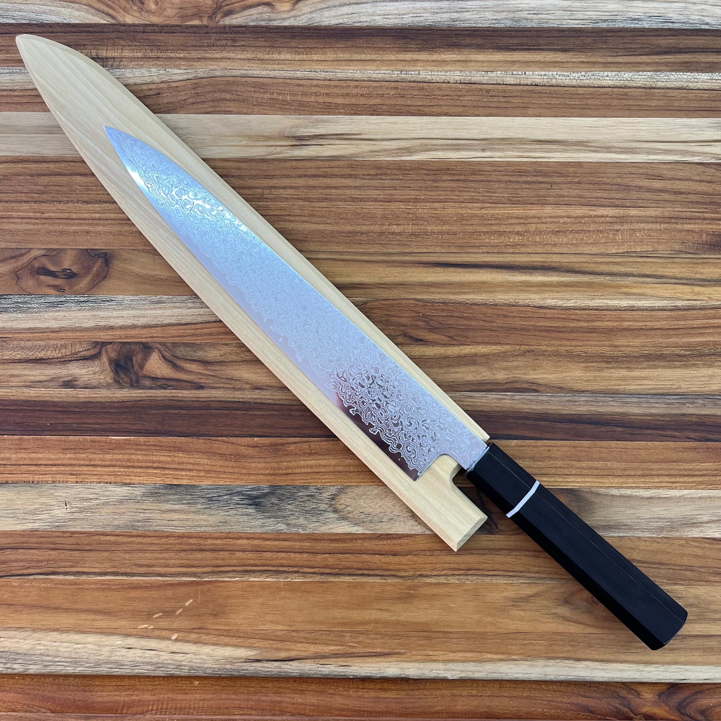 Kikuichi Magnetic Saya 270mm (10.5") Sujihiki w/ Poplar Wood