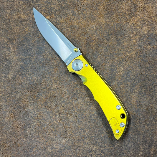Spartan Blades SHF Custom 3.25" Folder Chromed Yellow